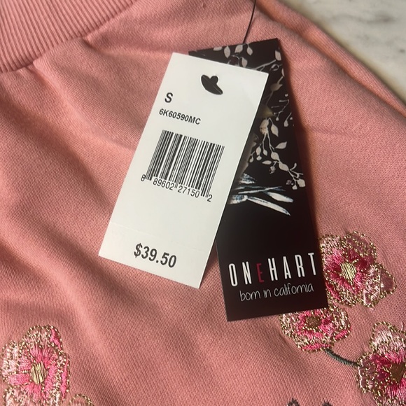 One Heart Pink Embroidered Skirt - Picture 4 of 5